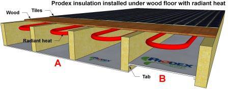 How to insulate under a wood floor with radiant heat